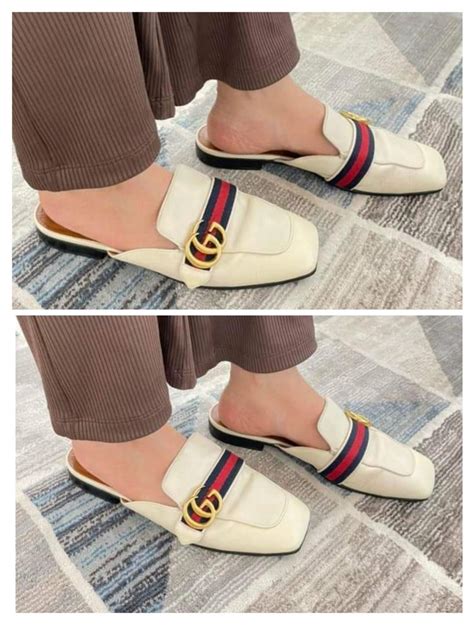 gucci peyton loafer mule white|Gucci Livermore Outlet.